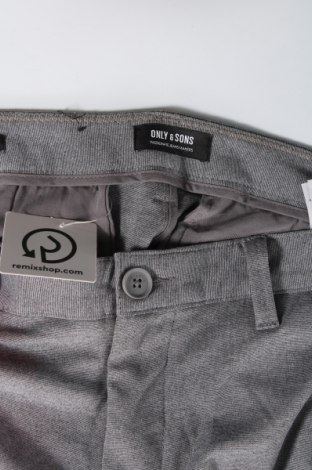 Ανδρικό παντελόνι Only & Sons, Μέγεθος M, Χρώμα Γκρί, Τιμή 7,82 €