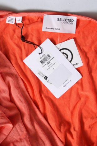 Kleid Selected Femme, Größe L, Farbe Orange, Preis 63,40 €