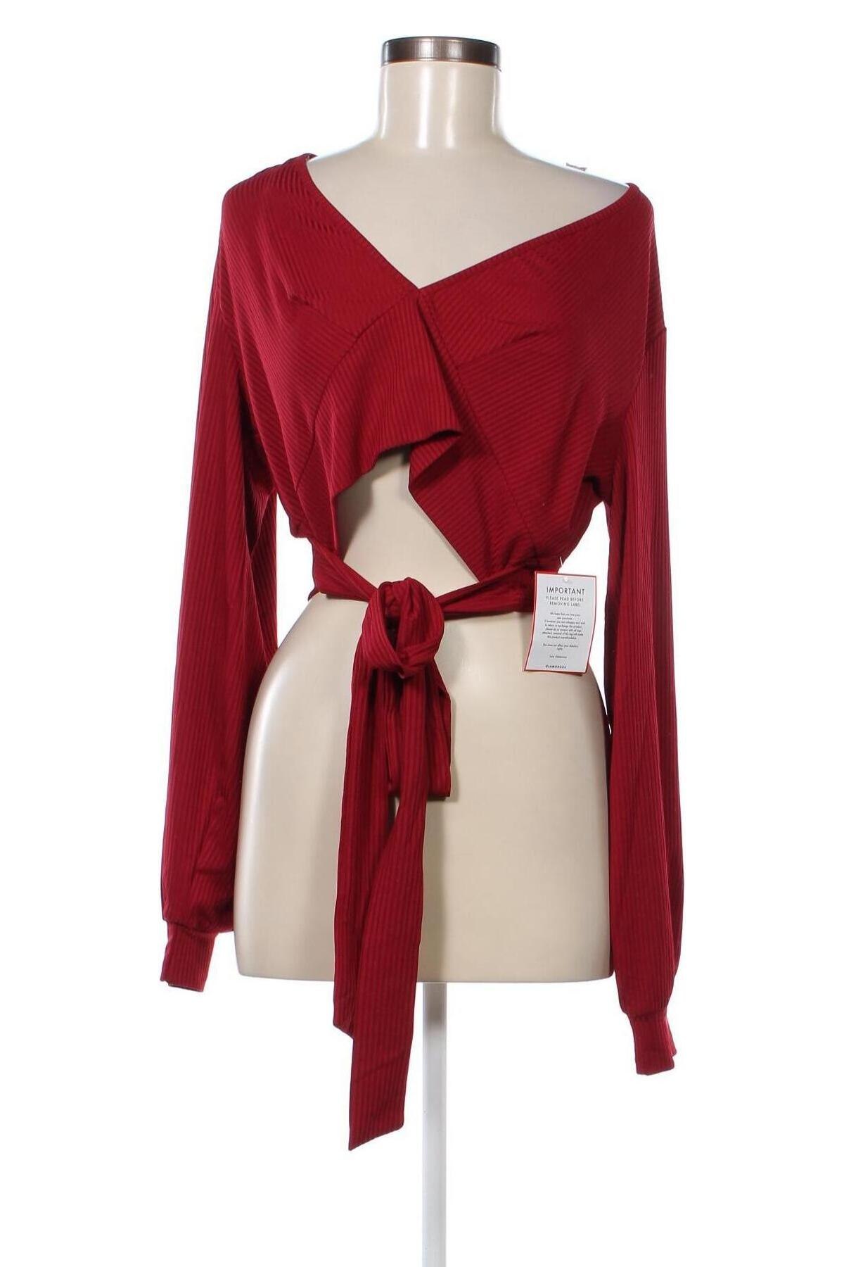 Дамска блуза Glamorous, Размер XL, Цвят Червен, Цена 6,48 лв.
