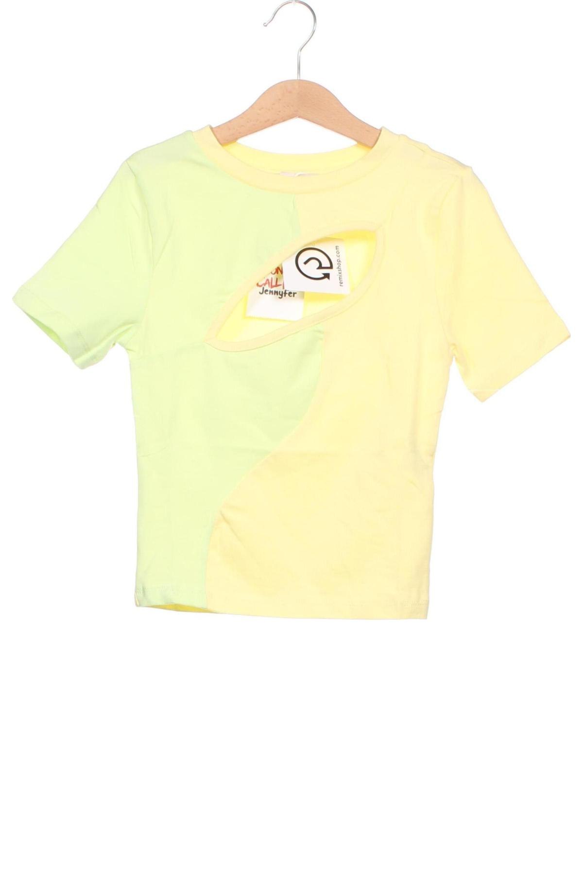 Дамска блуза Jennyfer, Размер XXS, Цвят Жълт, Цена 9,30 лв.