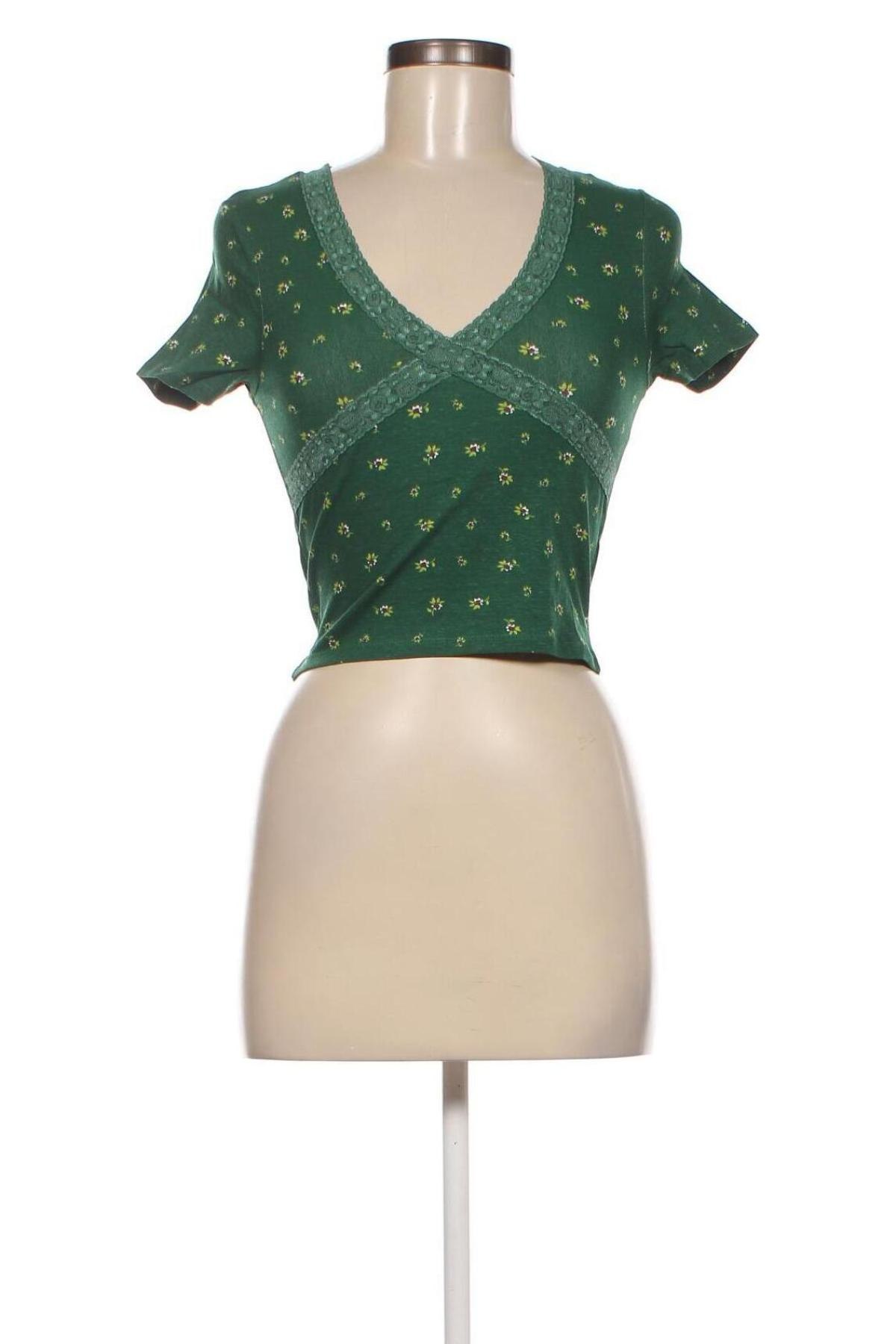 Дамска блуза Jennyfer, Размер XS, Цвят Зелен, Цена 12,09 лв.