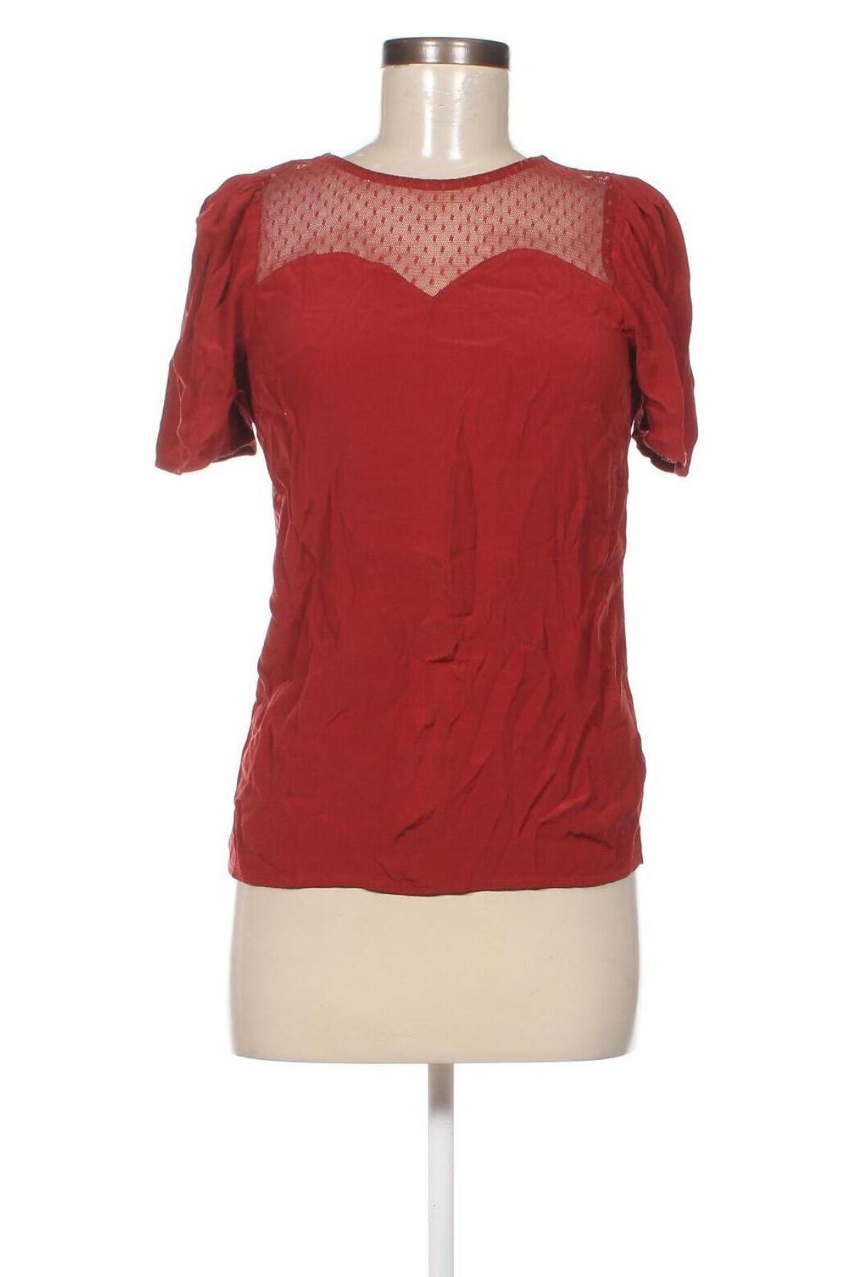 Дамска блуза Naf Naf, Размер S, Цвят Червен, Цена 10,80 лв.