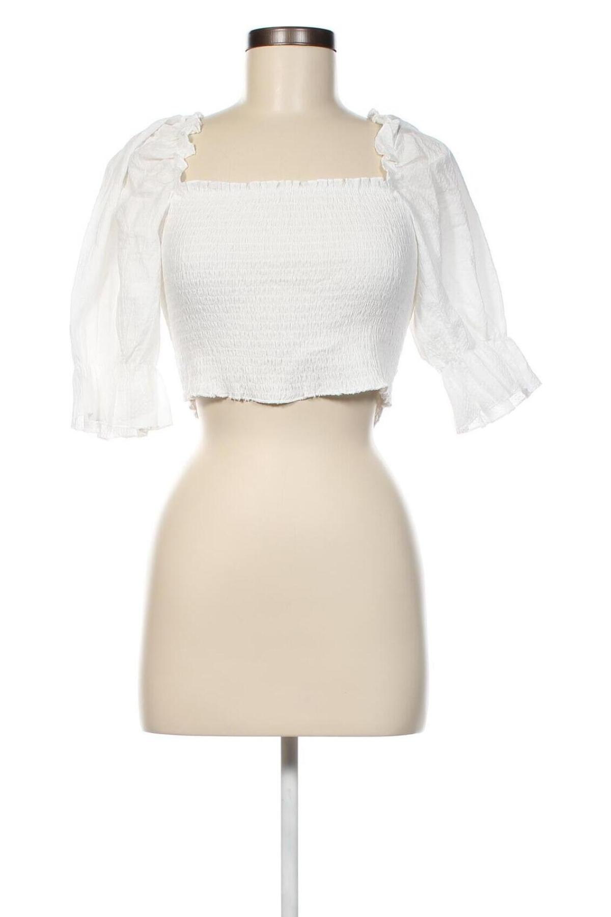 Γυναικεία μπλούζα SMF, Μέγεθος M, Χρώμα Λευκό, Τιμή 3,71 €