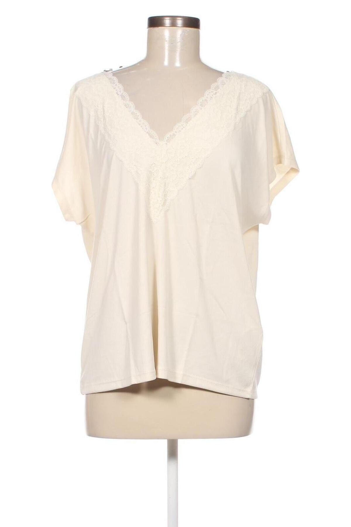 Γυναικεία μπλούζα Vero Moda, Μέγεθος L, Χρώμα Εκρού, Τιμή 8,25 €