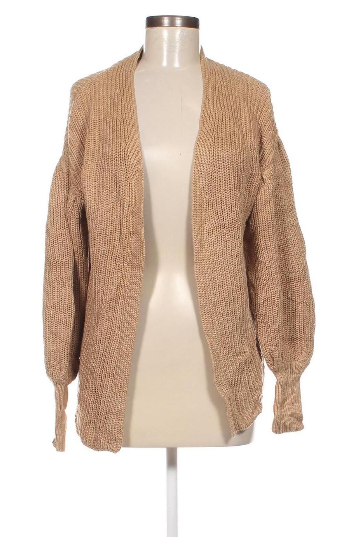 Damen Strickjacke Gina Tricot, Größe XS, Farbe Beige, Preis 2,37 €