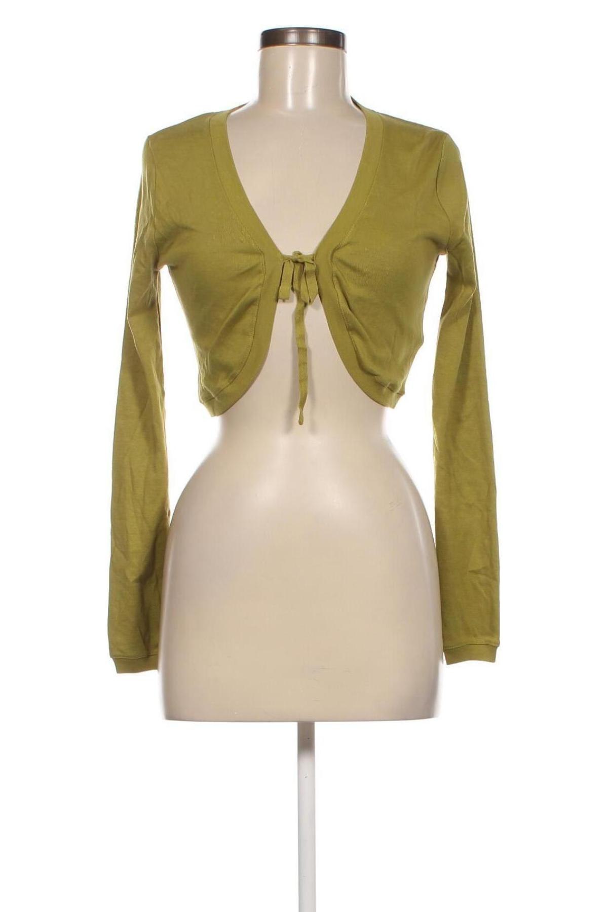 Cardigan de damă Zara Trafaluc, Mărime M, Culoare Verde, Preț 65,79 Lei