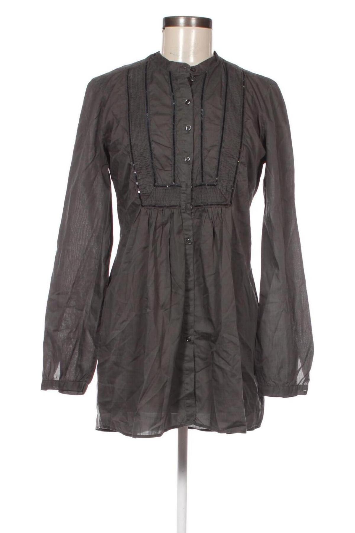 Γυναικείο πουκάμισο 0039 Italy, Μέγεθος M, Χρώμα Γκρί, Τιμή 11,02 €