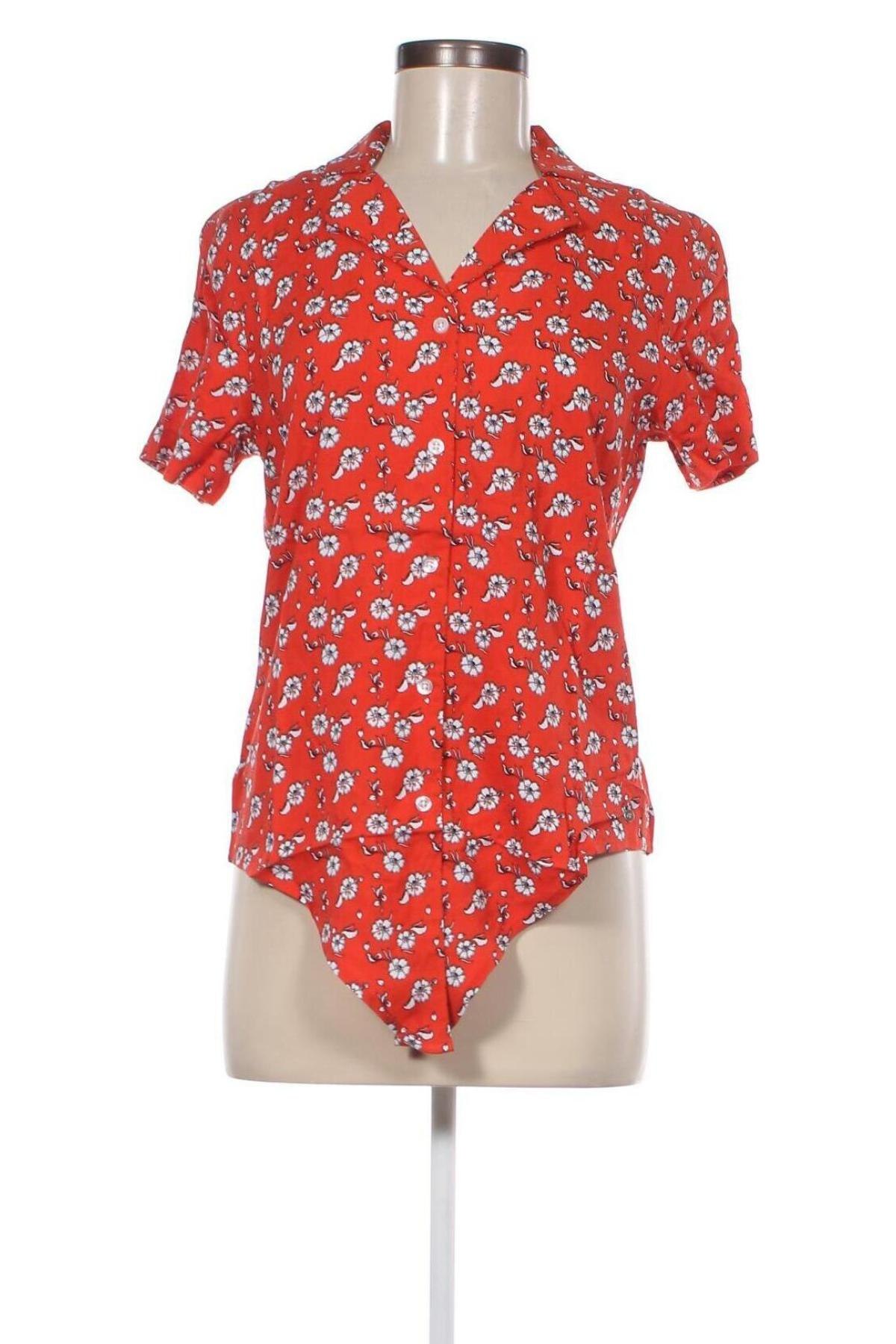 Γυναικείο πουκάμισο Ajc, Μέγεθος XS, Χρώμα Κόκκινο, Τιμή 5,57 €