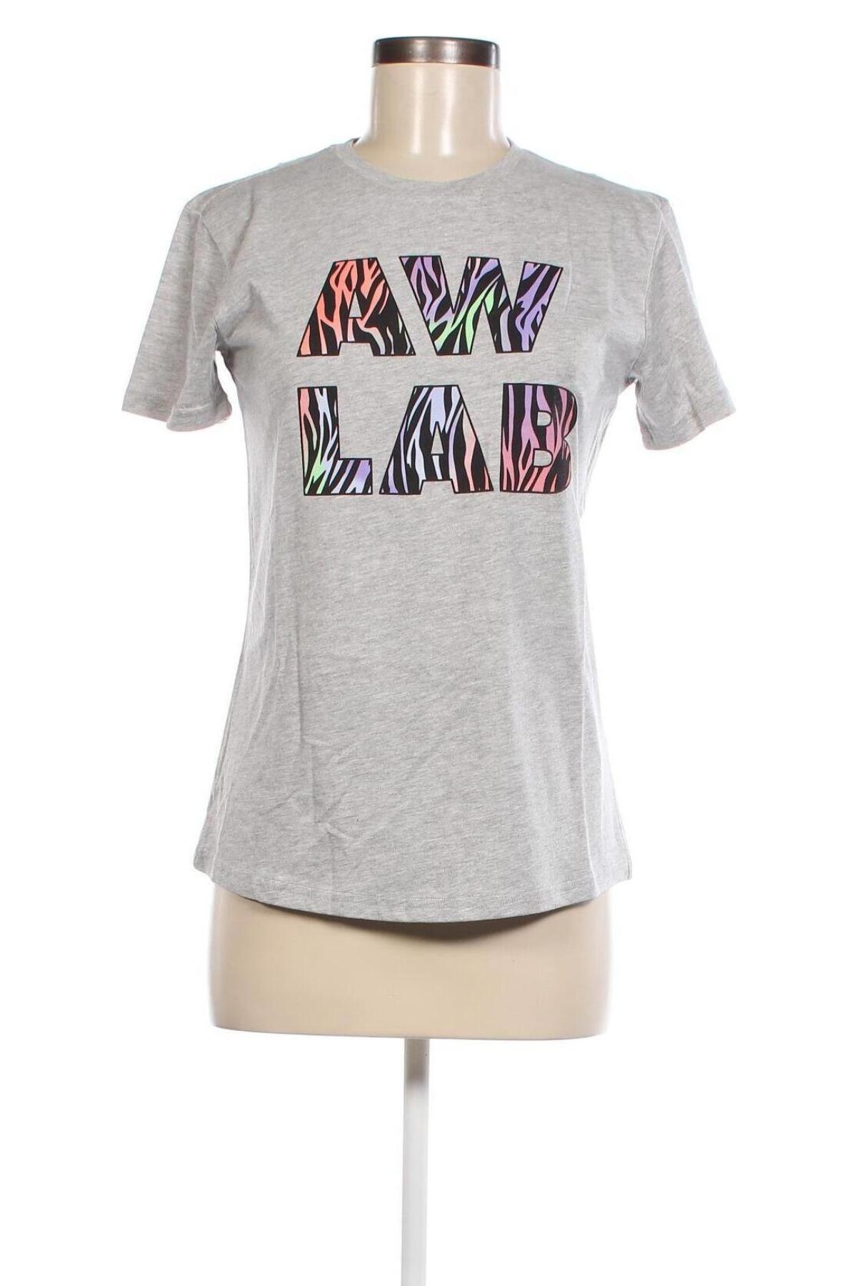 Γυναικείο t-shirt AW LAB, Μέγεθος S, Χρώμα Γκρί, Τιμή 4,22 €