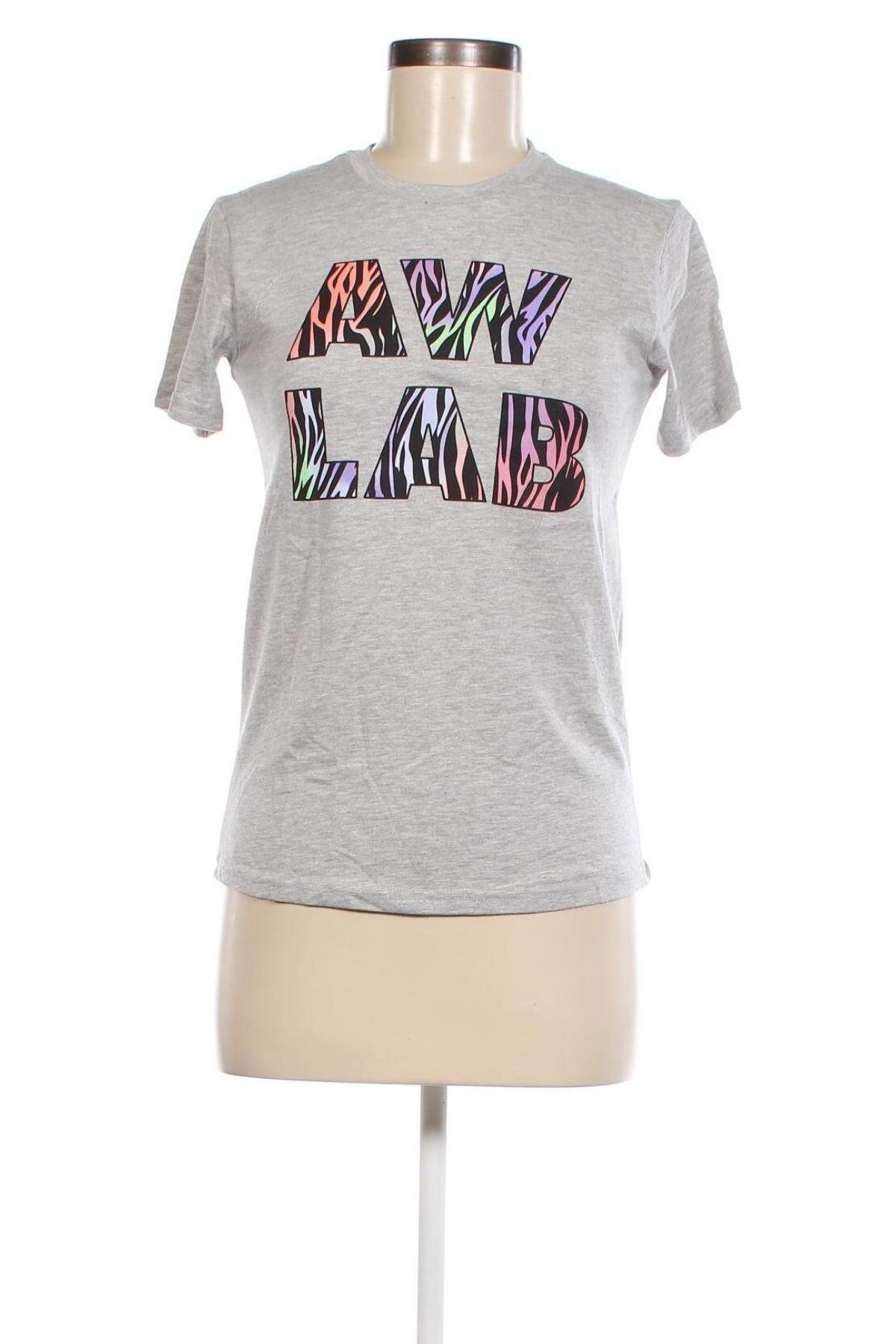 Γυναικείο t-shirt AW LAB, Μέγεθος XS, Χρώμα Γκρί, Τιμή 4,22 €