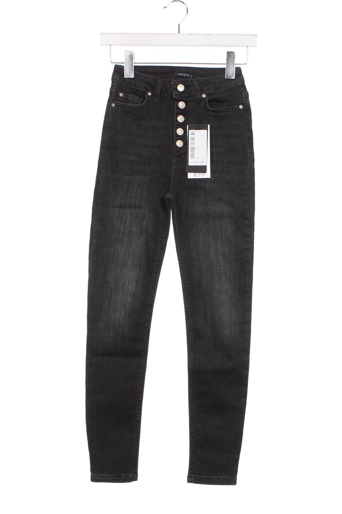 Damskie jeansy Trendyol, Rozmiar XXS, Kolor Czarny, Cena 37,99 zł