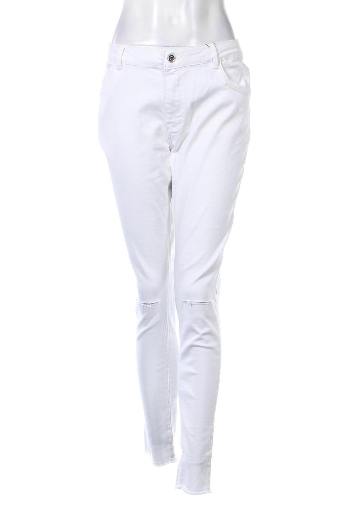 Damskie jeansy Urban Classics, Rozmiar XL, Kolor Biały, Cena 218,57 zł
