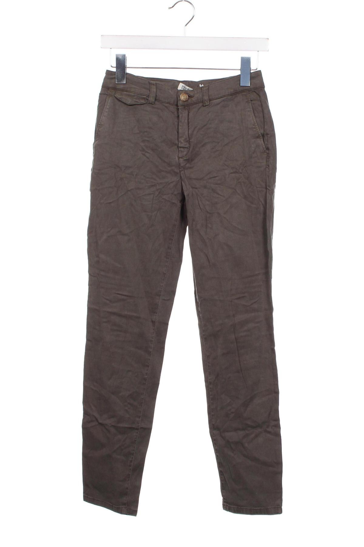 Damen Jeans Zara, Größe XS, Farbe Grün, Preis € 2,23
