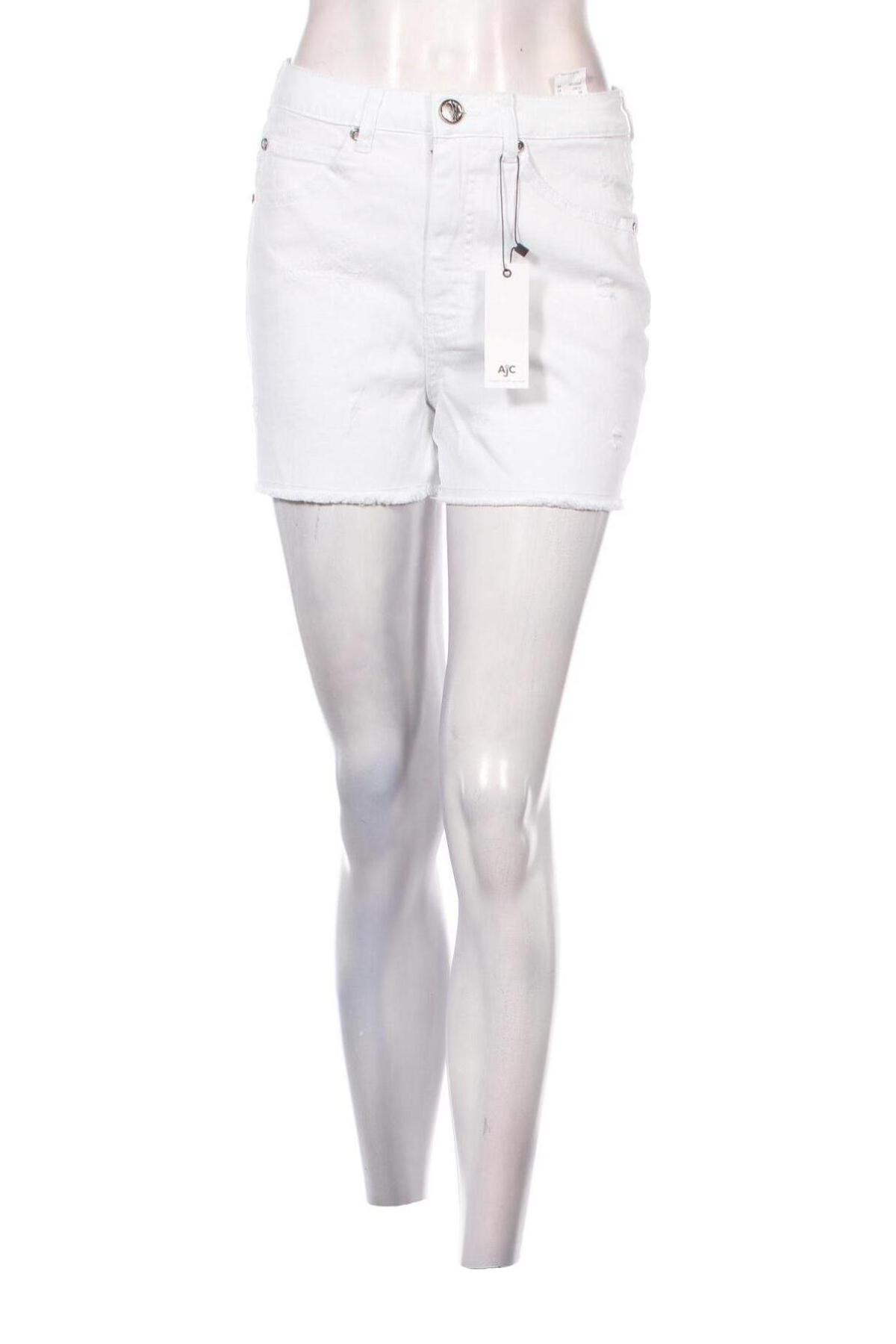 Γυναικείο κοντό παντελόνι Ajc, Μέγεθος S, Χρώμα Λευκό, Τιμή 6,07 €