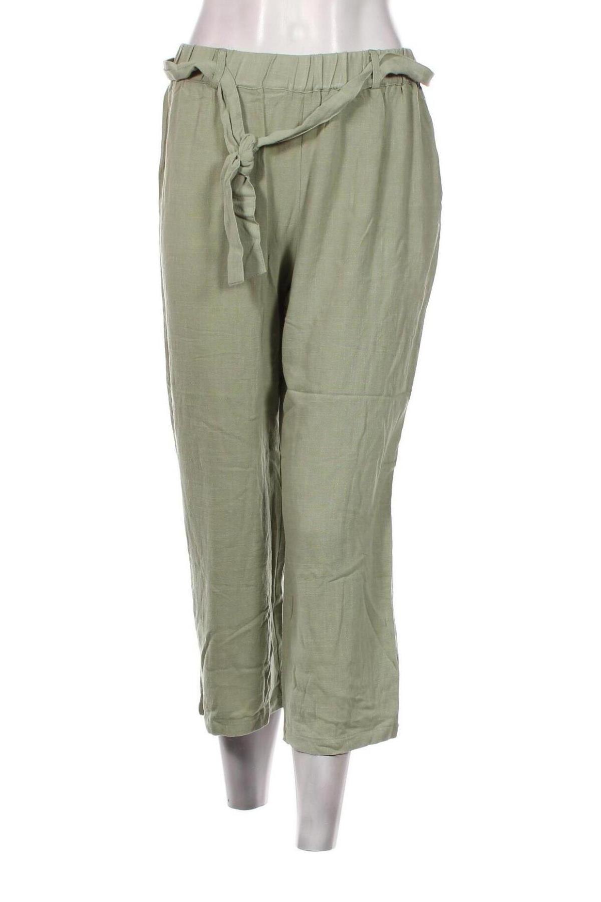 Дамски панталон 24 Colours, Размер L, Цвят Зелен, Цена 87,00 лв.