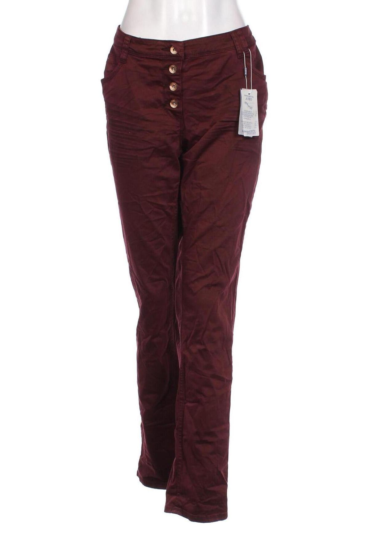 Дамски панталон Cecil, Размер L, Цвят Червен, Цена 11,31 лв.