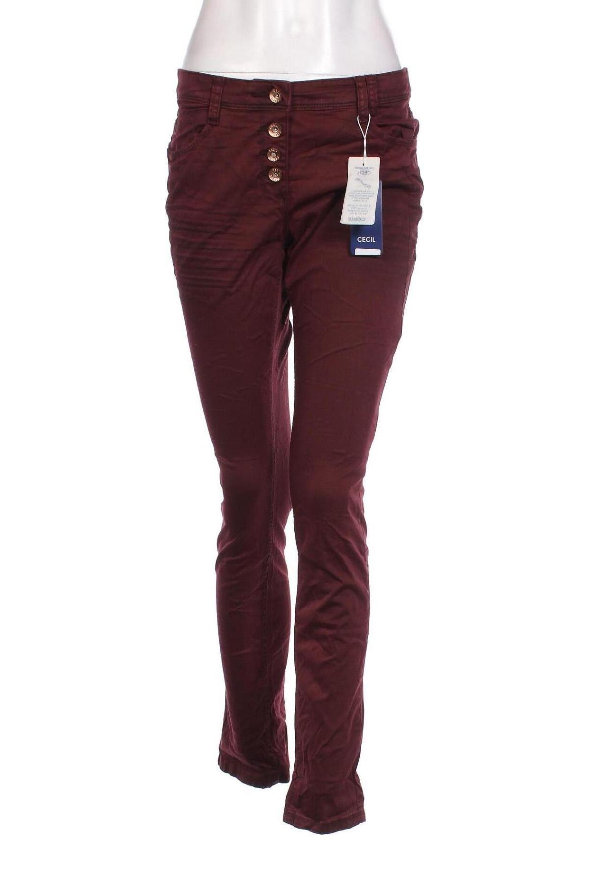 Дамски панталон Cecil, Размер S, Цвят Червен, Цена 11,31 лв.