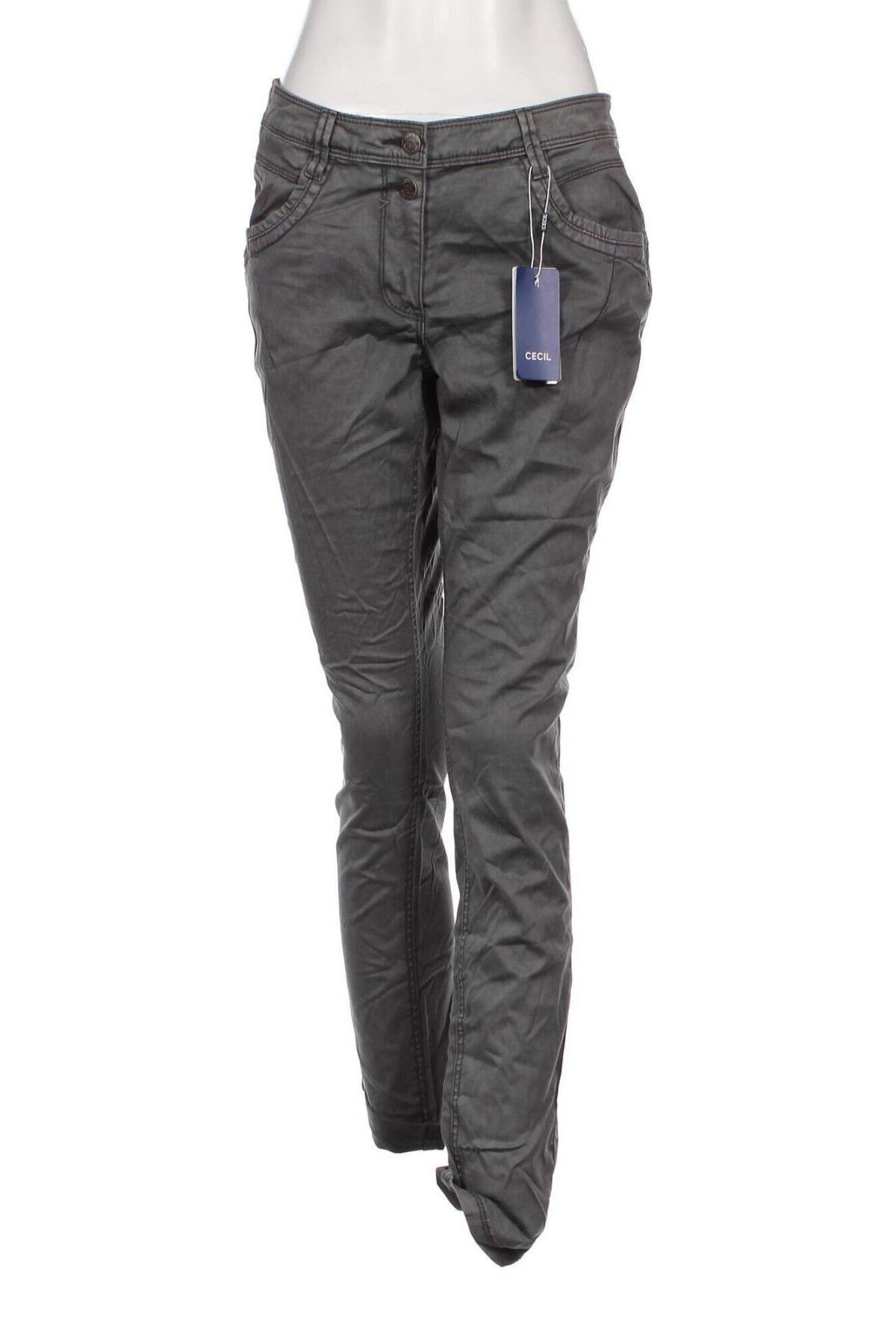 Pantaloni de femei Cecil, Mărime M, Culoare Gri, Preț 28,62 Lei