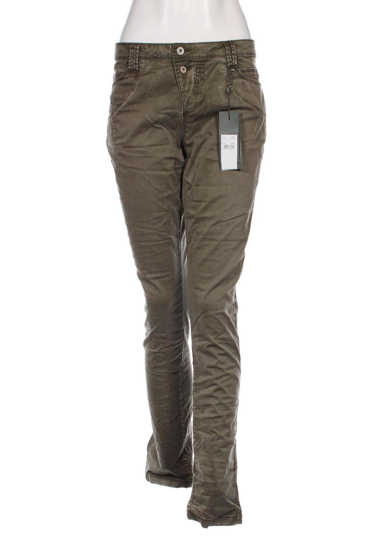 Дамски панталон Street One, Размер L, Цвят Зелен, Цена 10,44 лв.