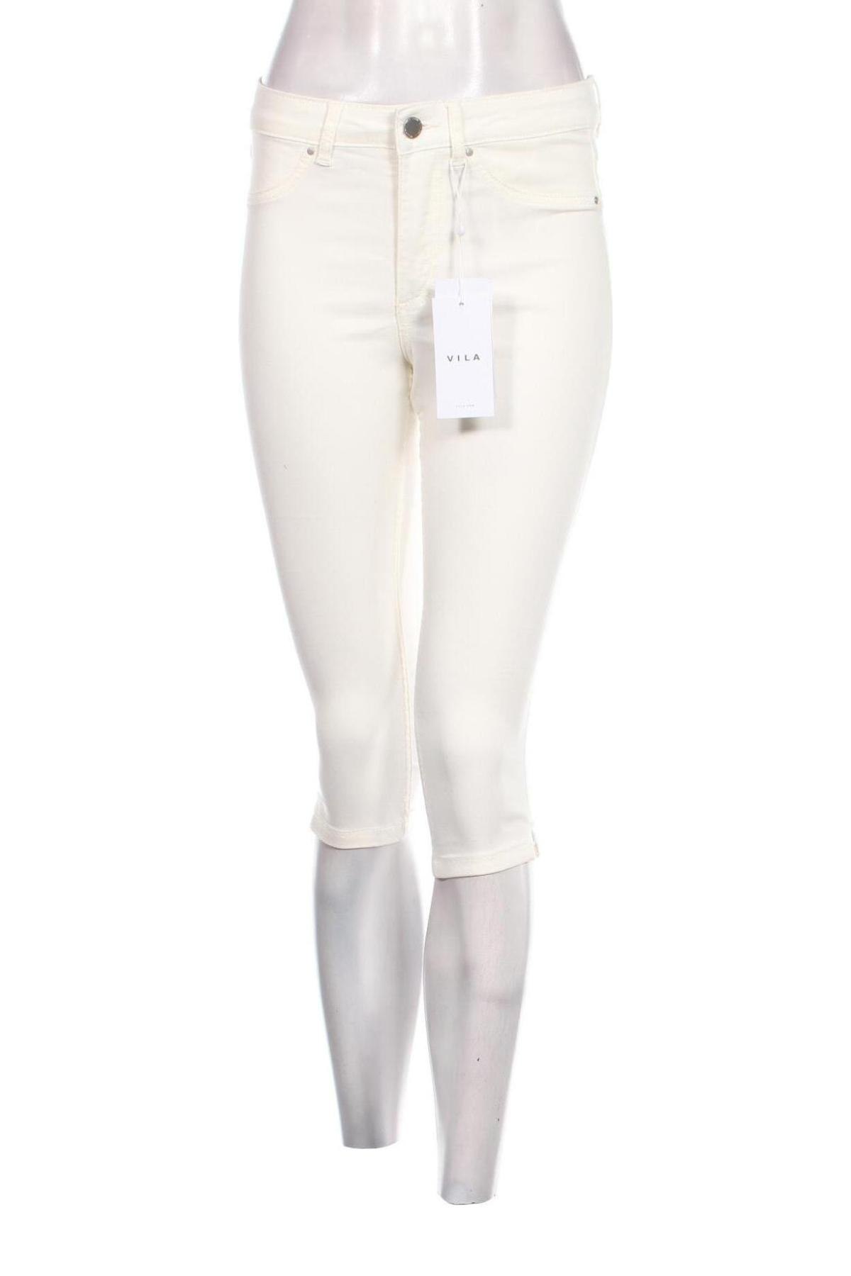 Γυναικείο παντελόνι VILA, Μέγεθος S, Χρώμα Λευκό, Τιμή 27,84 €