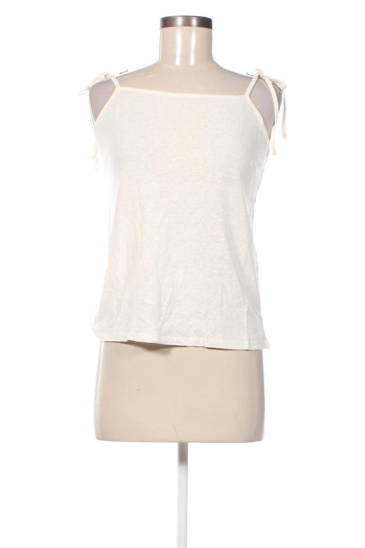 Γυναικείο αμάνικο μπλουζάκι Even&Odd, Μέγεθος M, Χρώμα Εκρού, Τιμή 2,71 €