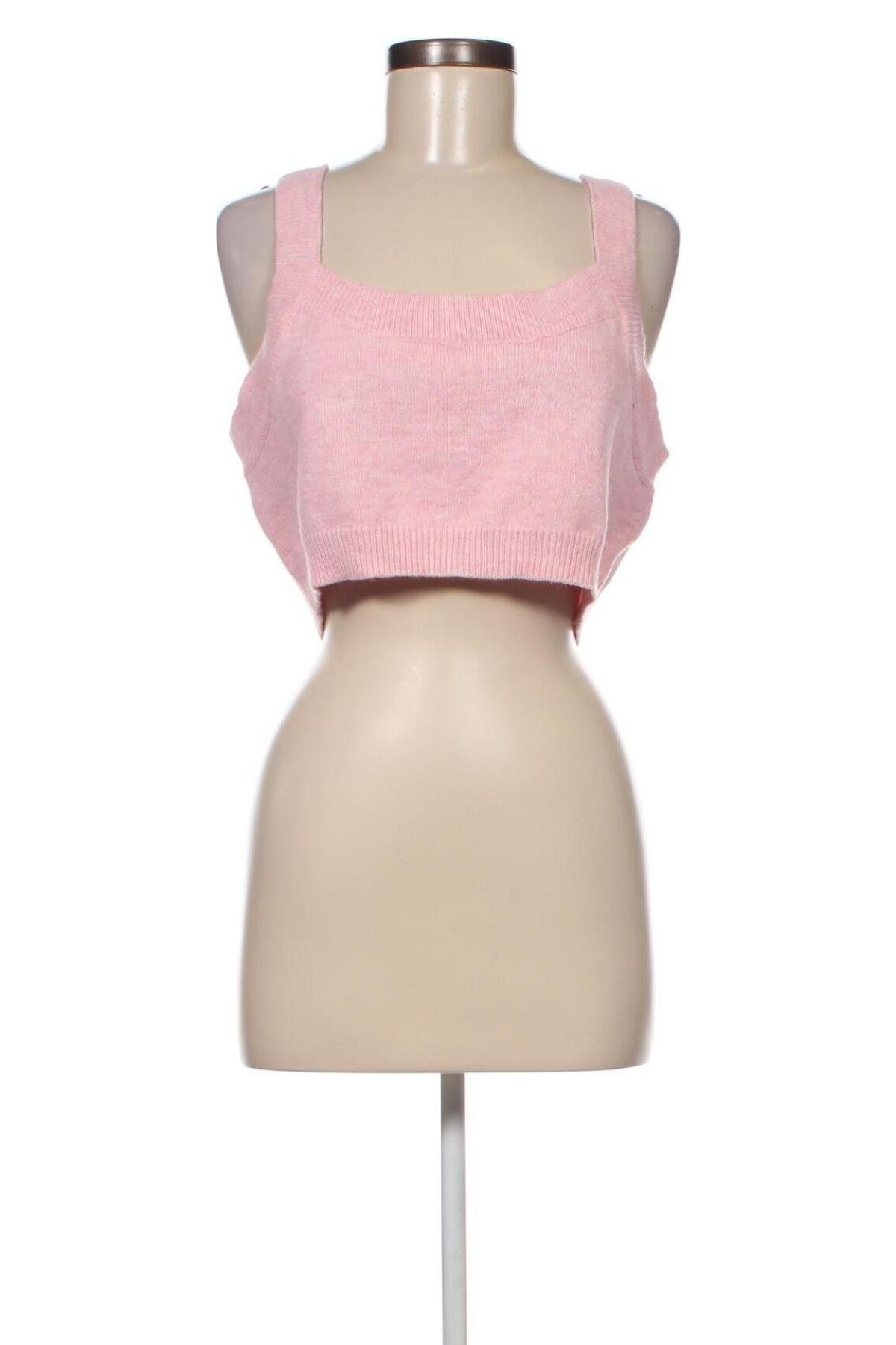 Γυναικείο αμάνικο μπλουζάκι Fashion Union, Μέγεθος L, Χρώμα Ρόζ , Τιμή 4,19 €