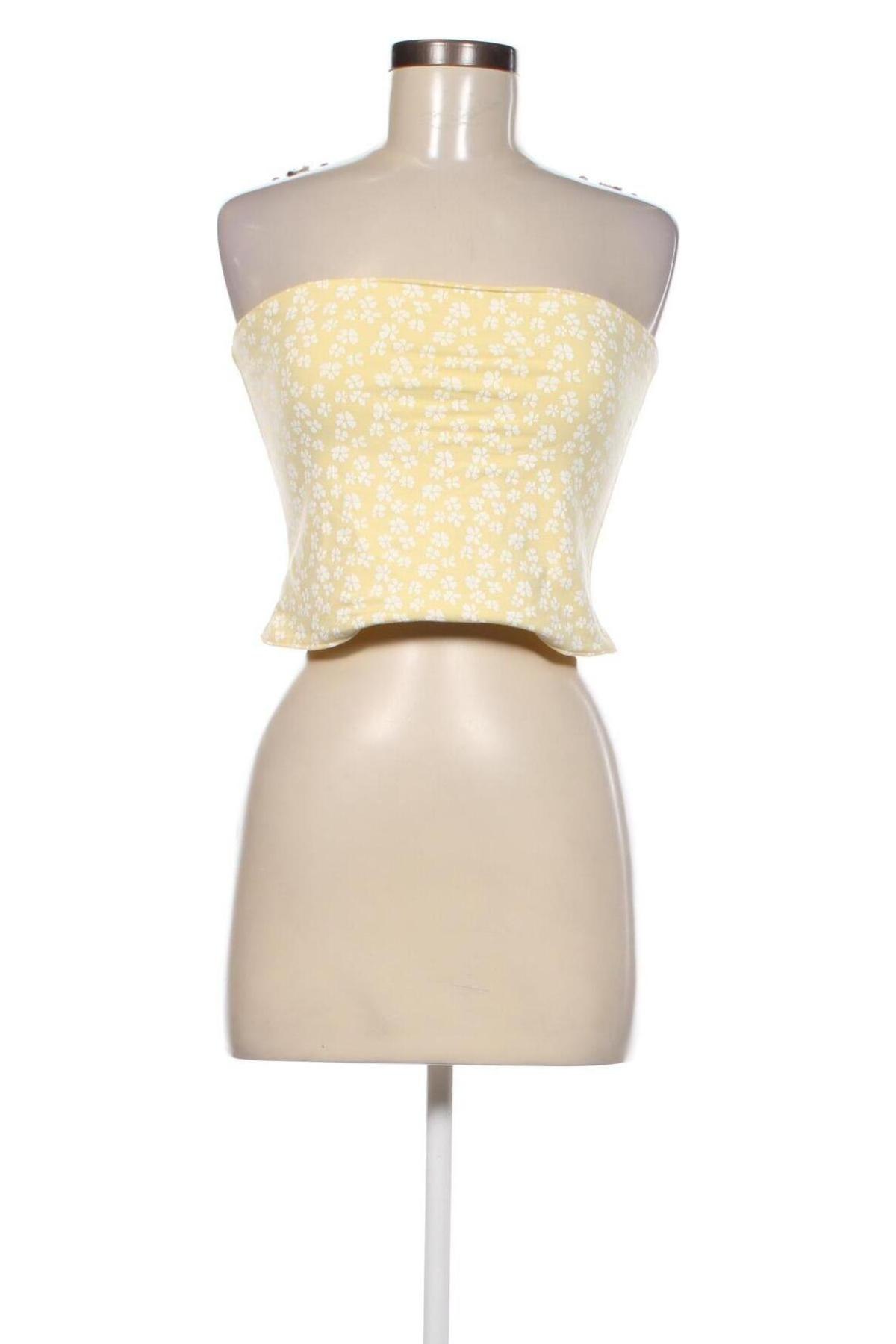Γυναικείο αμάνικο μπλουζάκι Hollister, Μέγεθος L, Χρώμα Κίτρινο, Τιμή 4,19 €