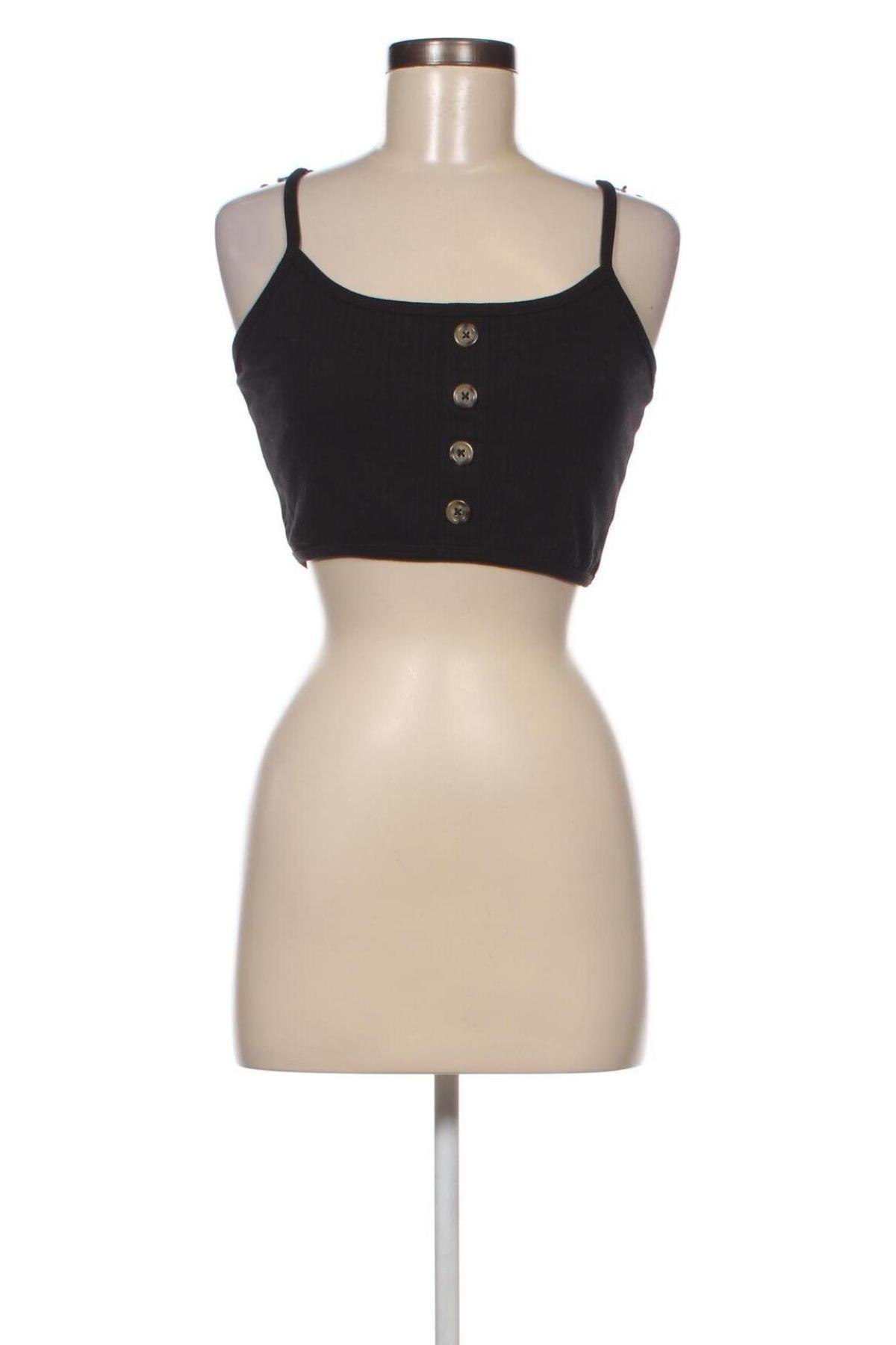 Γυναικείο αμάνικο μπλουζάκι Missguided, Μέγεθος L, Χρώμα Μαύρο, Τιμή 10,82 €
