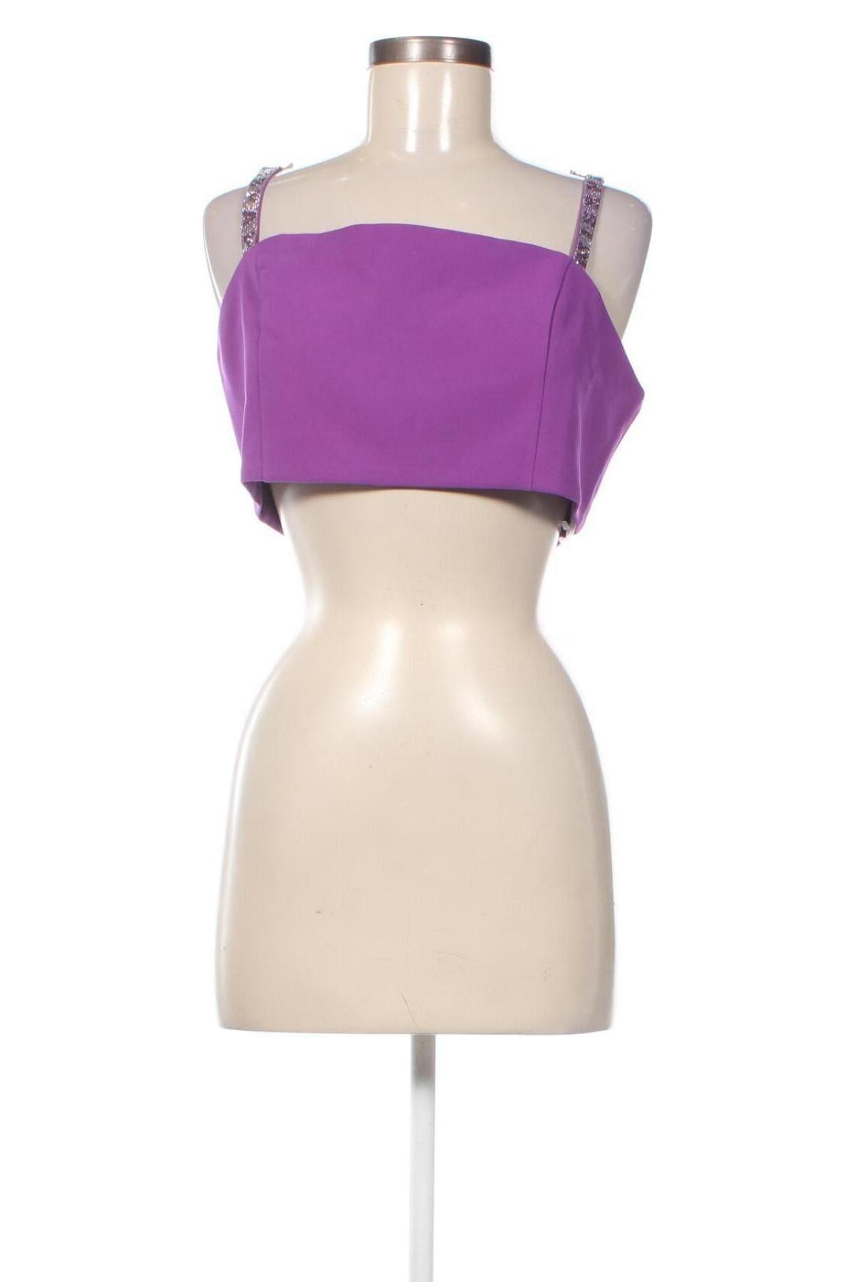 Γυναικείο αμάνικο μπλουζάκι Misspap, Μέγεθος XL, Χρώμα Βιολετί, Τιμή 3,14 €