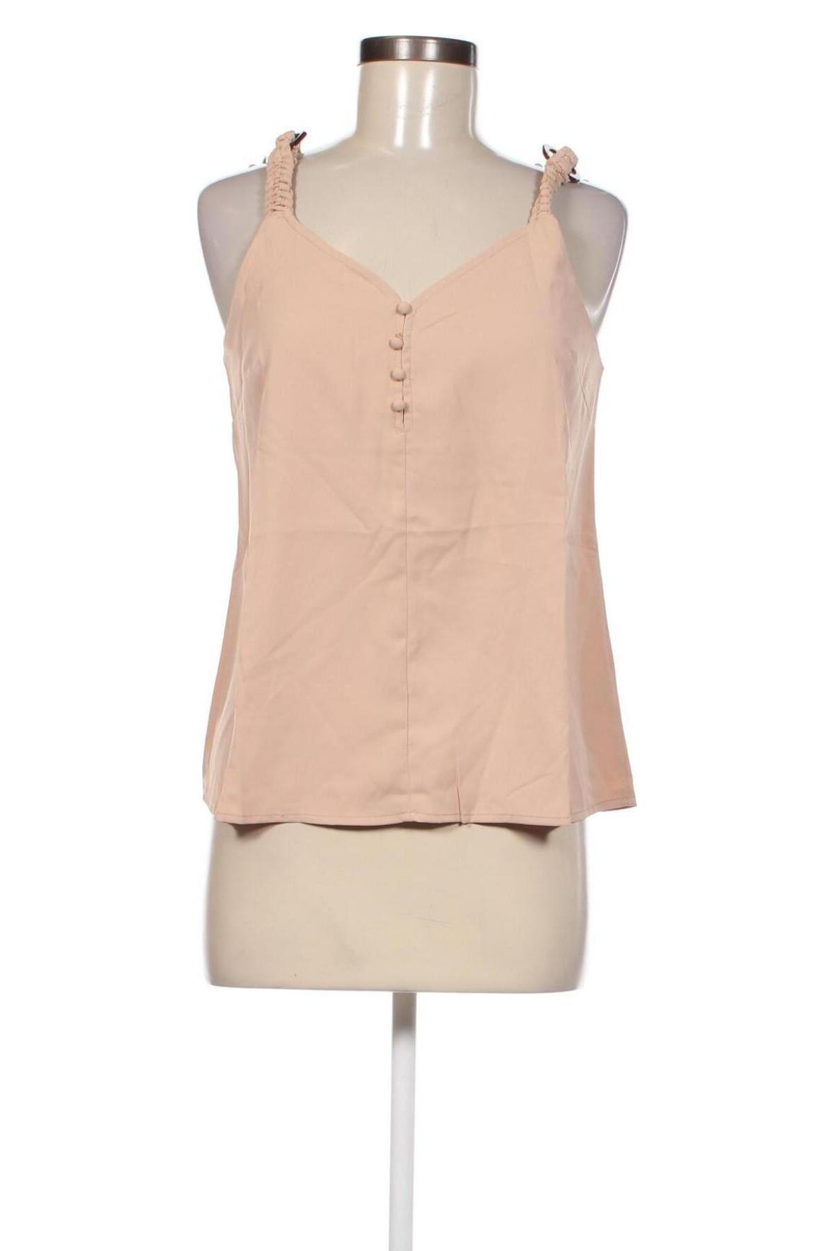 Γυναικείο αμάνικο μπλουζάκι SHEIN, Μέγεθος S, Χρώμα  Μπέζ, Τιμή 3,14 €