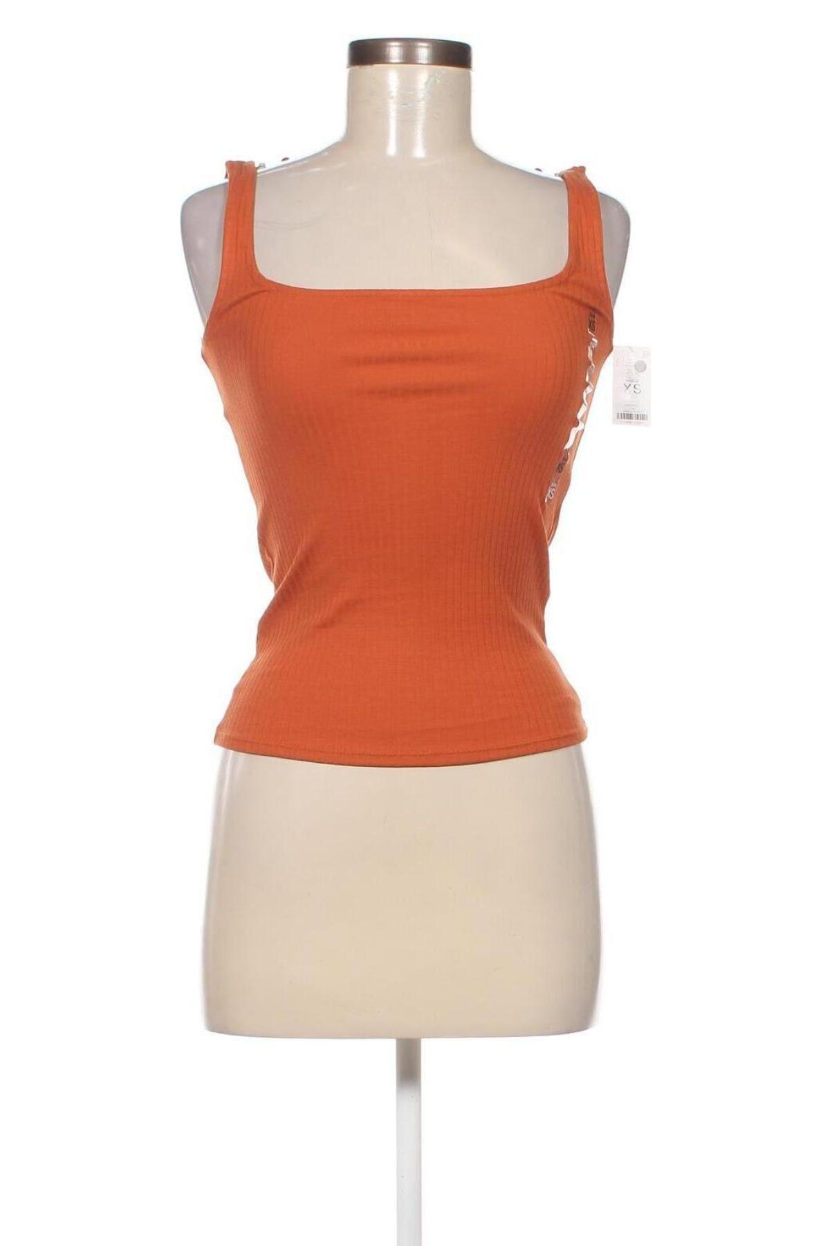 Γυναικείο αμάνικο μπλουζάκι Sinara, Μέγεθος XS, Χρώμα Πορτοκαλί, Τιμή 10,82 €