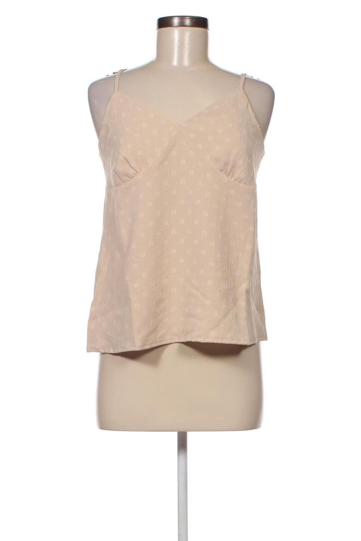 Γυναικείο αμάνικο μπλουζάκι Trendyol, Μέγεθος S, Χρώμα  Μπέζ, Τιμή 14,95 €