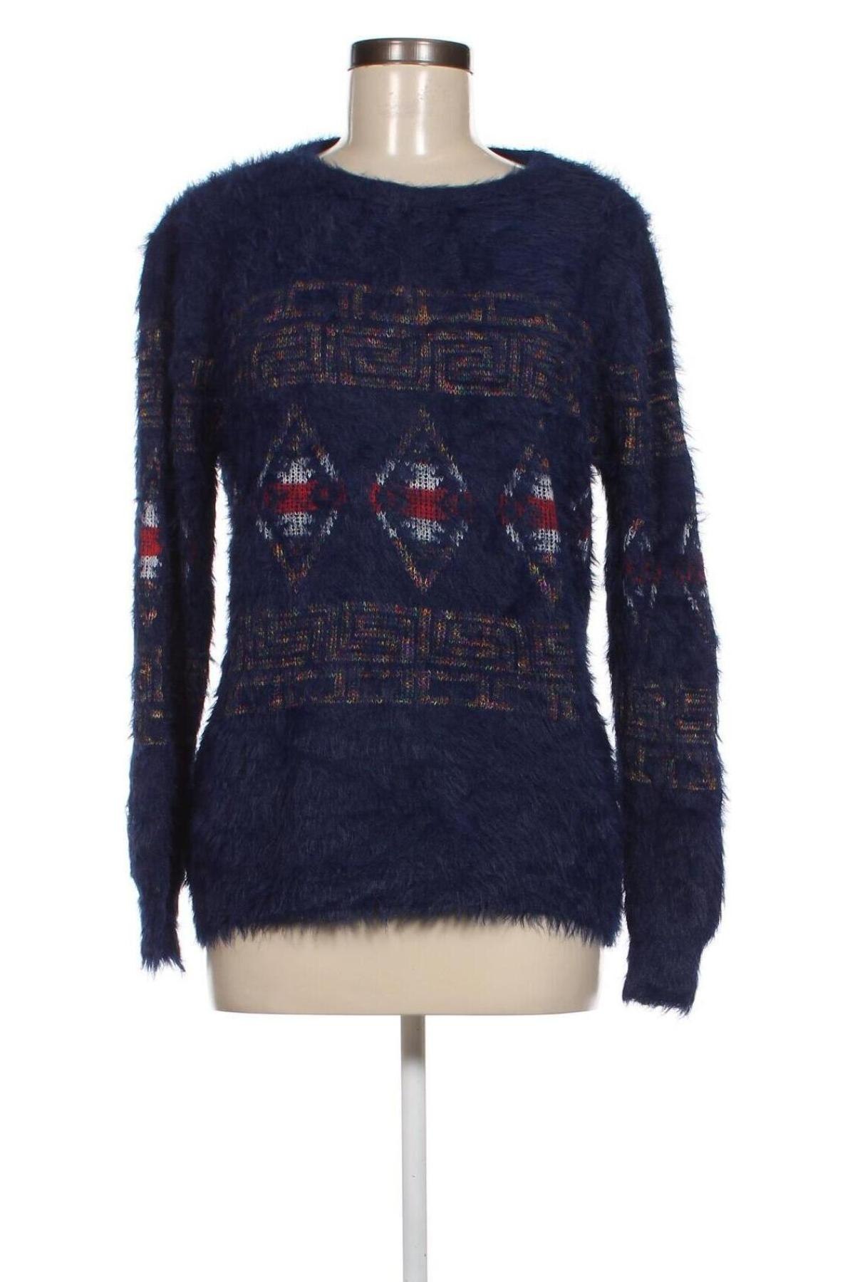 Дамски пуловер, Размер M, Цвят Син, Цена 5,51 лв.