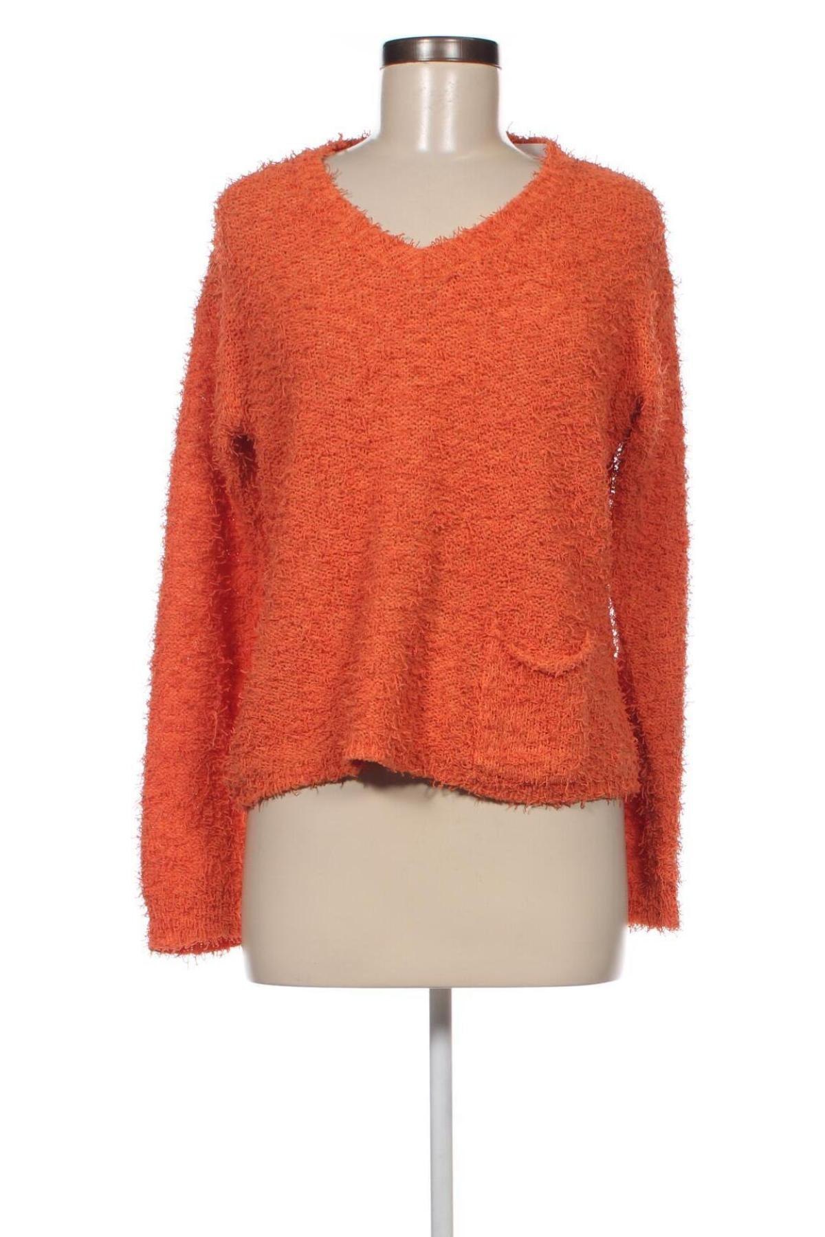Damenpullover, Größe S, Farbe Orange, Preis 2,62 €