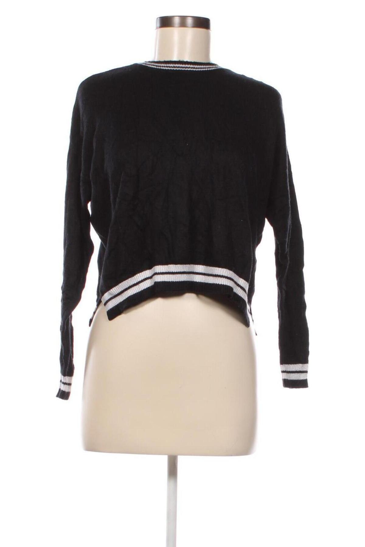 Дамски пуловер Pull&Bear, Размер M, Цвят Черен, Цена 4,35 лв.