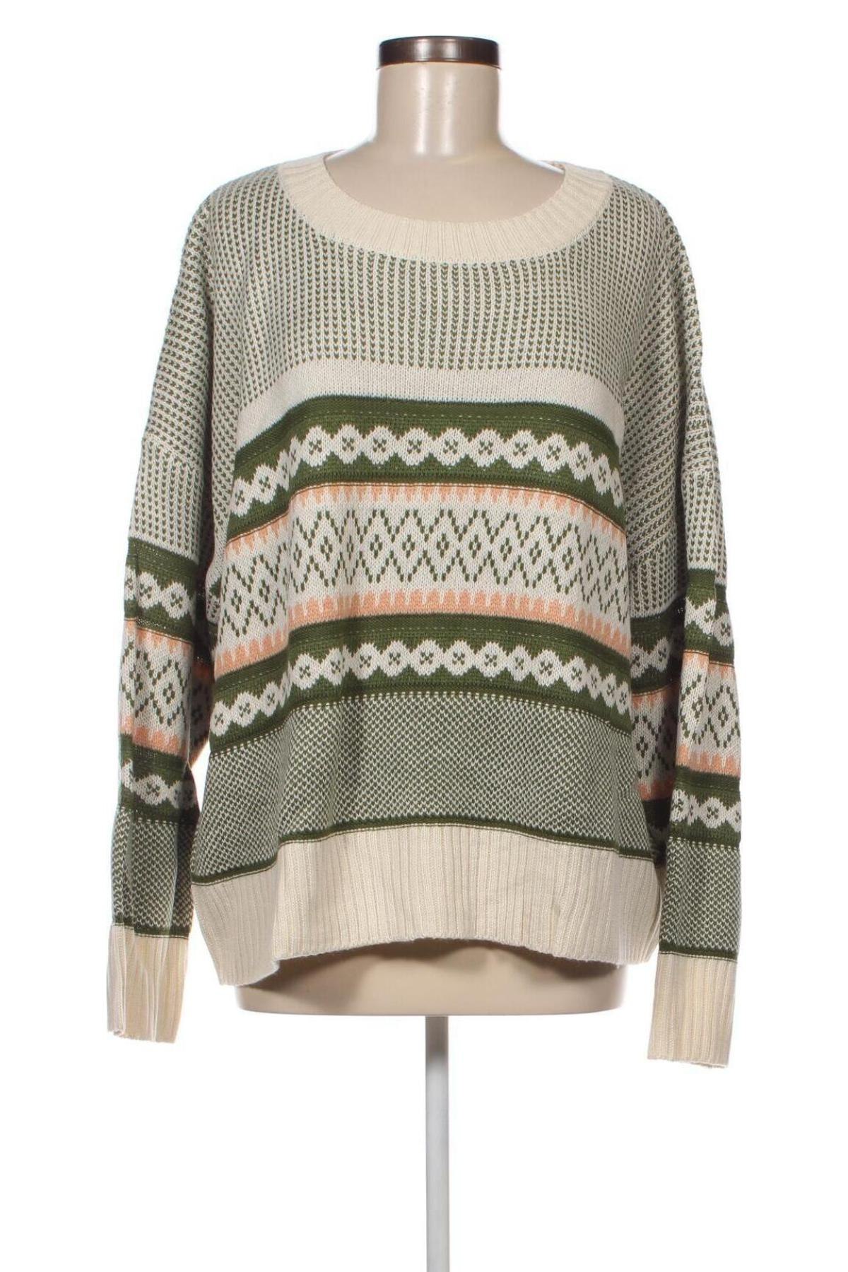 Дамски пуловер SHEIN, Размер XXL, Цвят Многоцветен, Цена 46,00 лв.