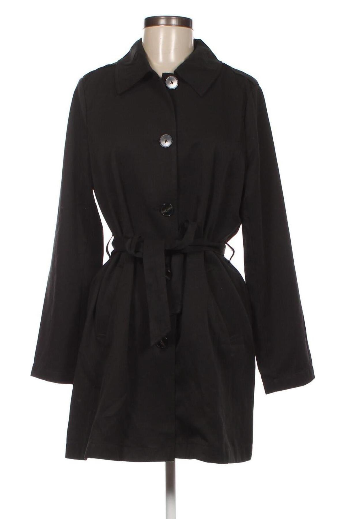 Damen Trenchcoat ONLY, Größe M, Farbe Schwarz, Preis 14,20 €