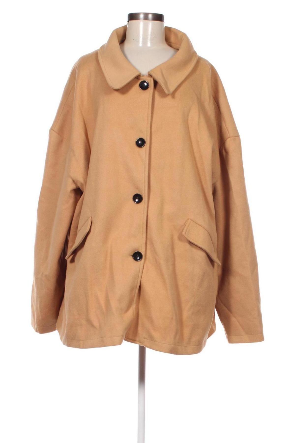 Palton de femei SHEIN, Mărime 5XL, Culoare Maro, Preț 198,03 Lei