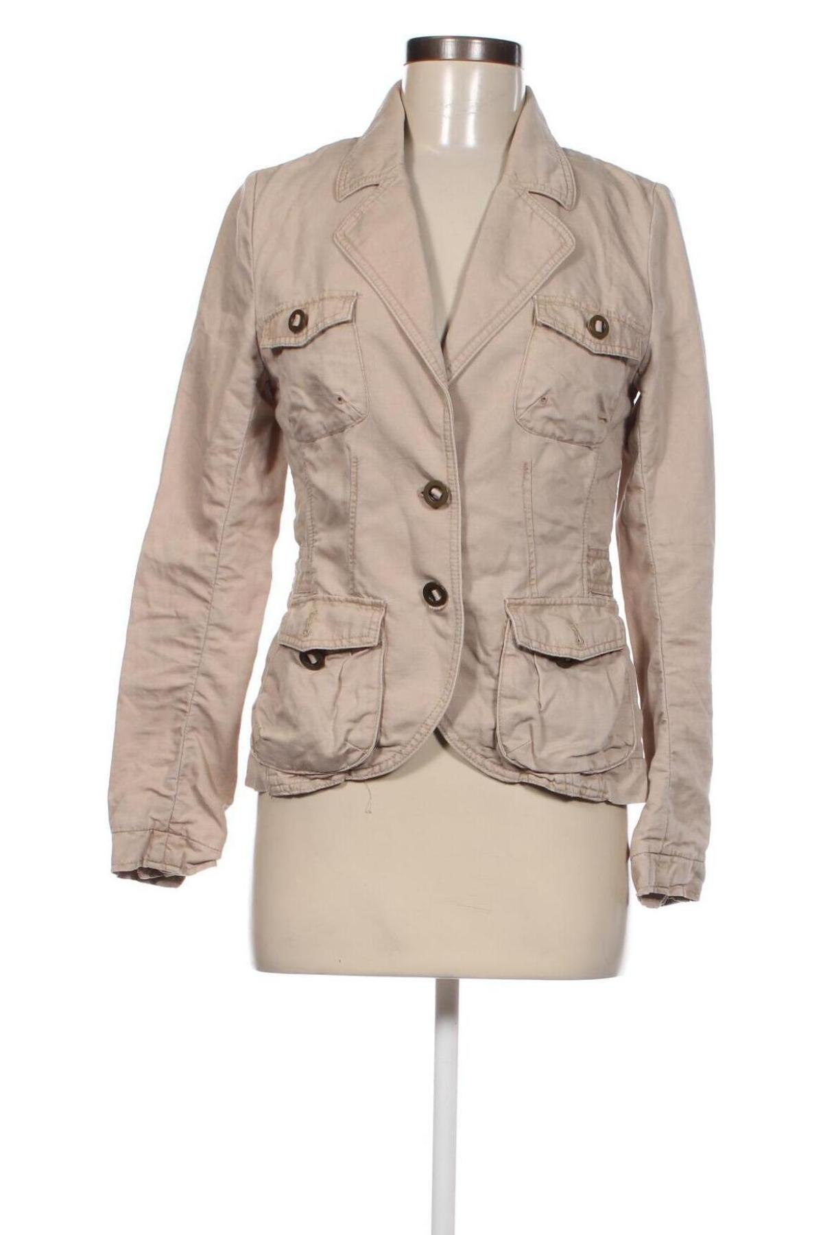 Γυναικείο σακάκι H&M, Μέγεθος S, Χρώμα  Μπέζ, Τιμή 3,81 €