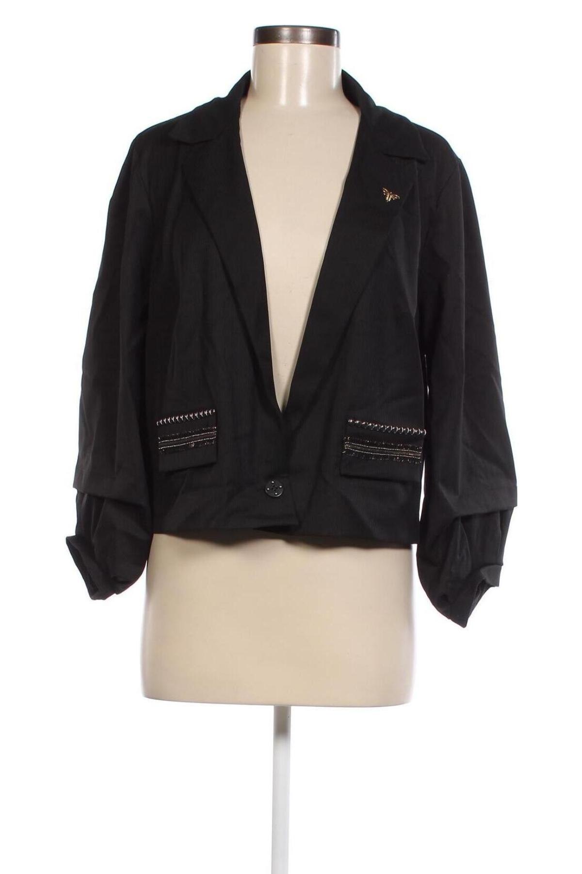 Γυναικείο σακάκι La Mode Est A Vous, Μέγεθος L, Χρώμα Μαύρο, Τιμή 8,30 €
