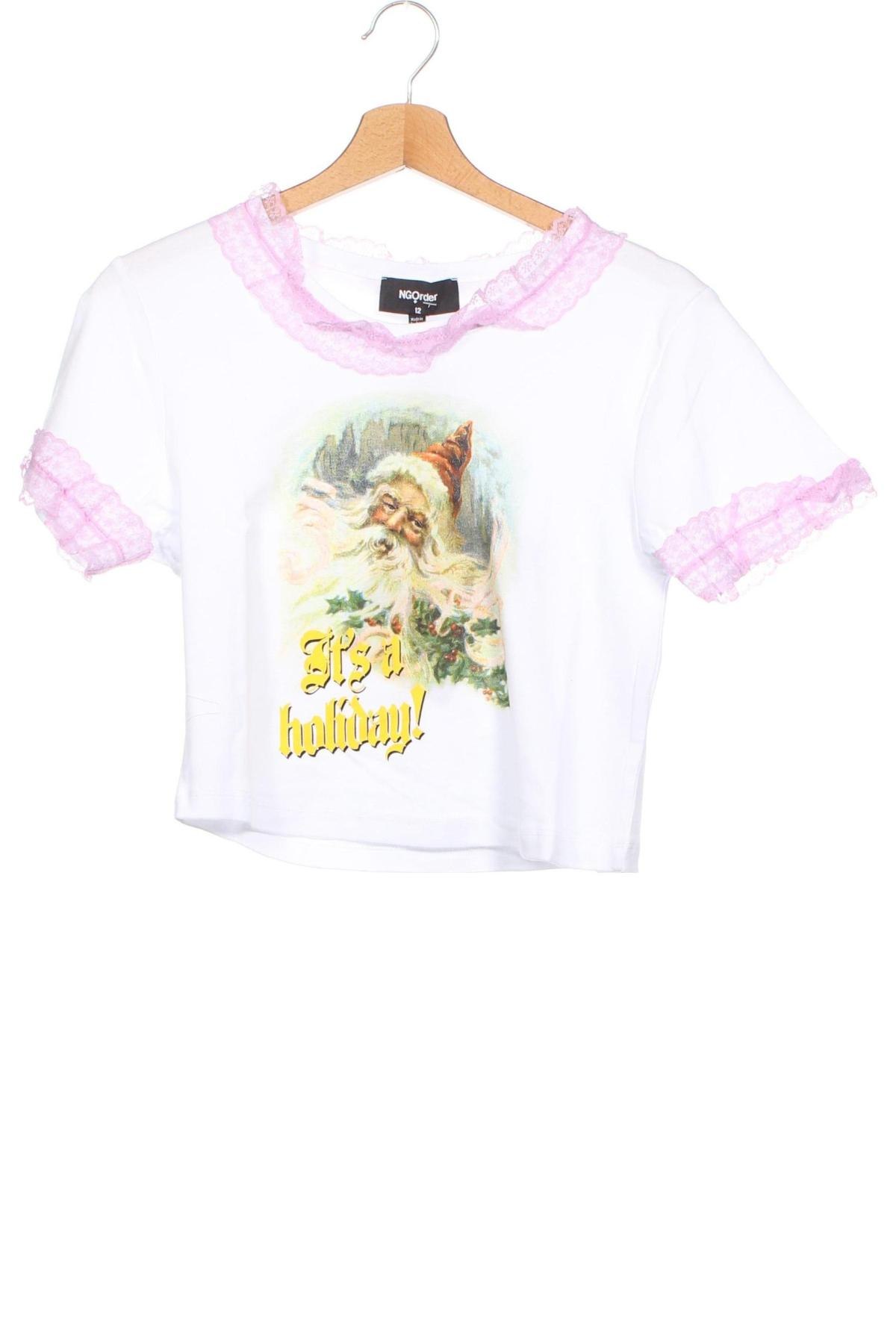 Kinder Shirt NEW girl ORDER, Größe 12-13y/ 158-164 cm, Farbe Weiß, Preis 3,02 €