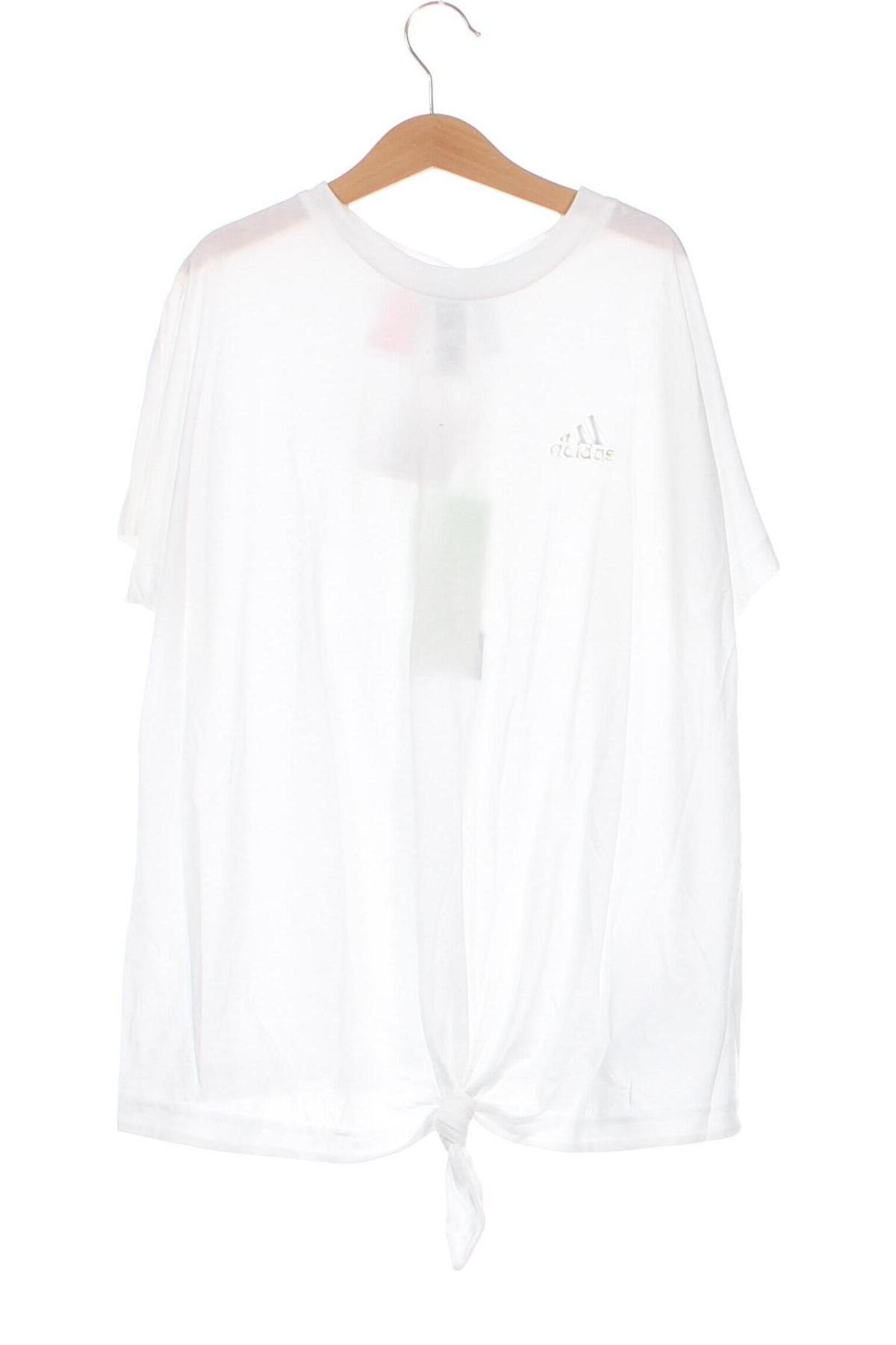 Dziecięca sportowa bluzka Adidas, Rozmiar 12-13y/ 158-164 cm, Kolor Biały, Cena 33,69 zł