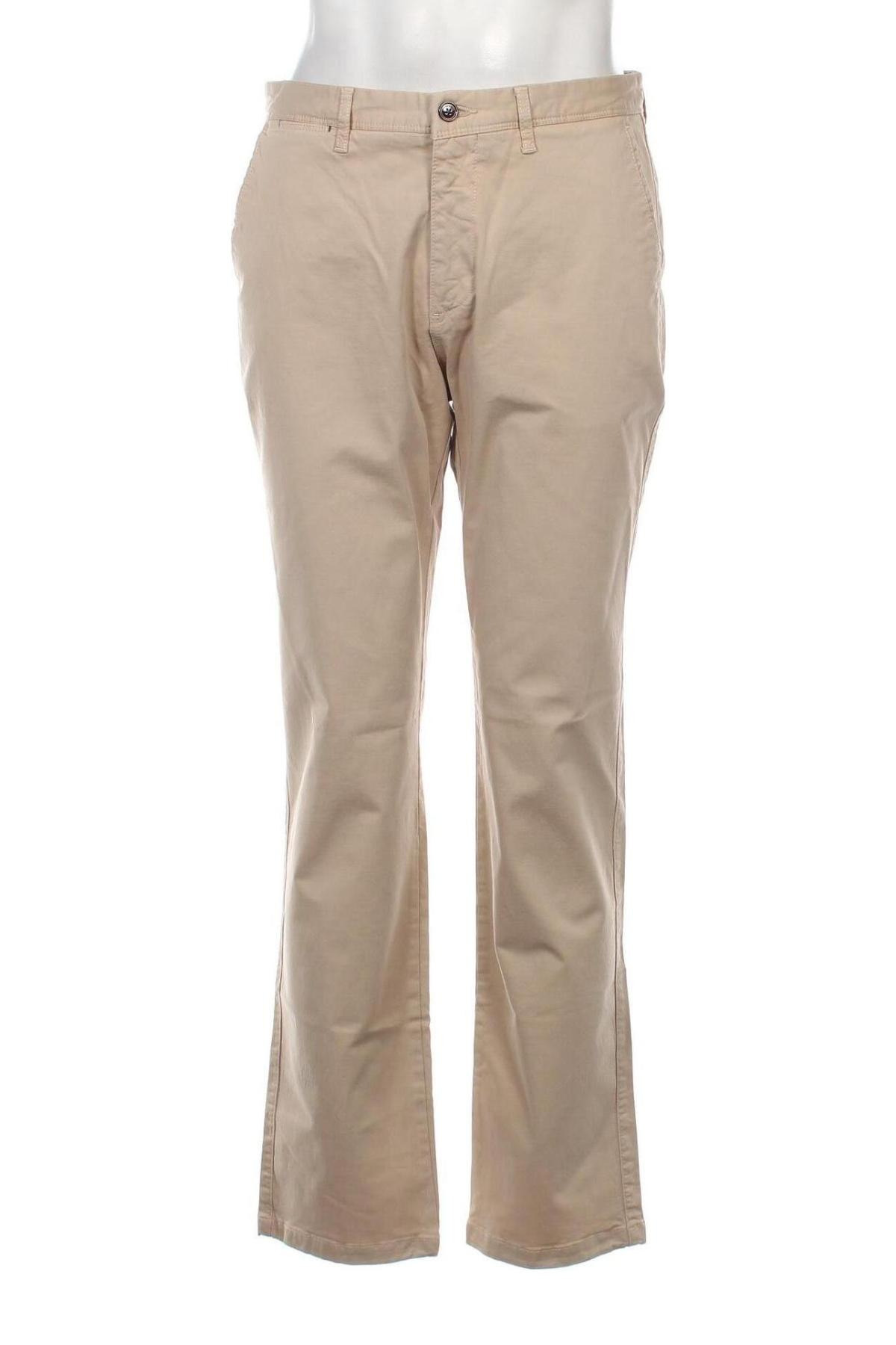 Мъжки панталон Cortefiel, Размер M, Цвят Бежов, Цена 87,00 лв.
