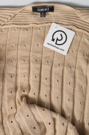 Damen Strickjacke Elementz, Größe M, Farbe Beige, Preis 10,49 €