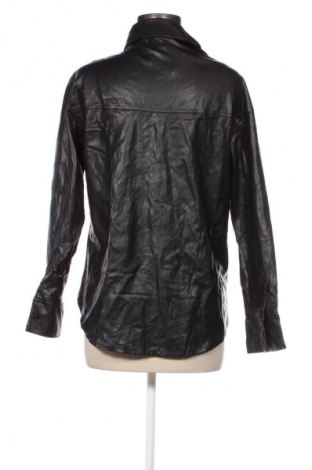 Damen Lederhemd Bershka, Größe XS, Farbe Schwarz, Preis € 7,49