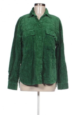 Cămașă de femei Pull&Bear, Mărime M, Culoare Verde, Preț 41,99 Lei