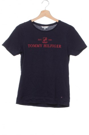 Damski T-shirt Tommy Hilfiger, Rozmiar XS, Kolor Niebieski, Cena 54,99 zł