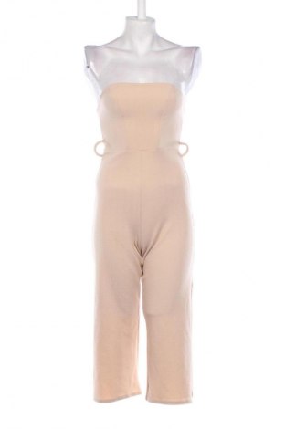 Дамски дълъг гащеризон Boohoo, Größe XXS, Farbe Beige, Preis 13,99 €