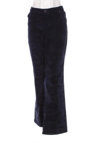 Pantaloni de velvet de femei, Mărime L, Culoare Albastru, Preț 95,99 Lei