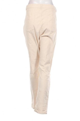 Pantaloni de velvet de femei, Mărime XL, Culoare Ecru, Preț 48,99 Lei